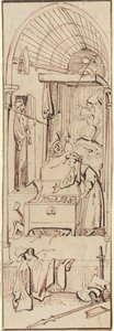 De Dood van de Vrek door William Henry Brooke after Hieronymus Bosch