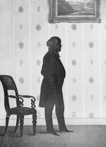 Silhouetportret van Martin Van Buren, 1844