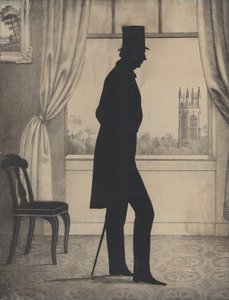 Silhouet van Nathaniel Babson uit Gloucester, Massachusetts