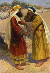 Ontmoeting van Jacob en Esau door William Henry Charles Groome