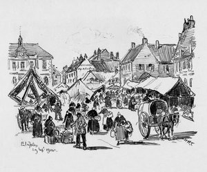 Etaples, c1906 door William Henry Charlton