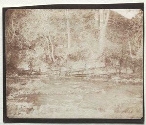 Een Bergbeekje dat Stroomt aan de Voet van Kasteel Doune door William Henry Fox Talbot