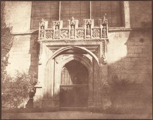 Een oude deur in Magdalen College, Oxford door William Henry Fox Talbot