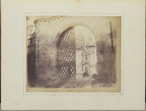 Toegangspoort, Abbotsford door William Henry Fox Talbot