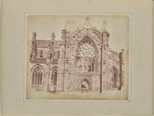 Melrose Abdij door William Henry Fox Talbot