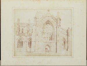 Melrose Abdij door William Henry Fox Talbot