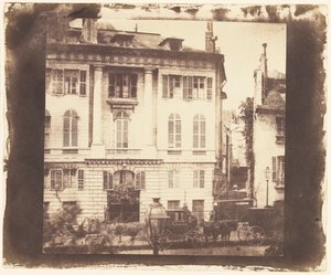 Parijse Stadshuizen in Parijs door William Henry Fox Talbot