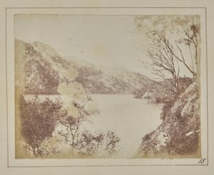 Landschap van Loch Katrine door William Henry Fox Talbot