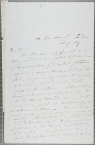 Ondertekende brief van William Henry Fox Talbot aan James David Forbes door William Henry Fox Talbot
