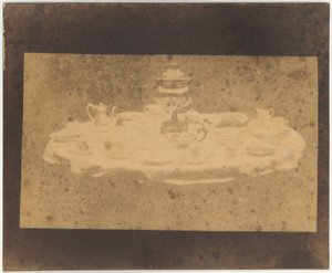 Tisch gedeckt für Tee door William Henry Fox Talbot