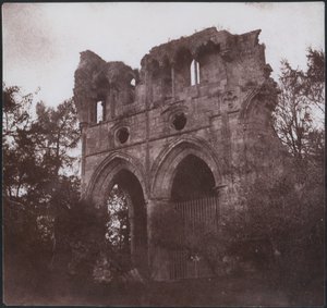 Het graf van Sir Walter Scott in Dryburgh Abbey door William Henry Fox Talbot