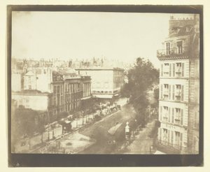 Uitzicht op de boulevards van Parijs door William Henry Fox Talbot