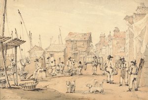 Vismarkt, Hastings door William Henry Harriott
