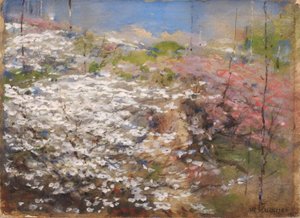 Veld van bloesems door William Henry Holmes