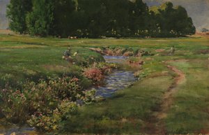 De kabbelende beek door William Henry Holmes