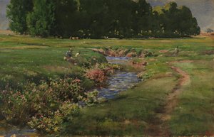 De kabbelende beek, n.d. door William Henry Holmes