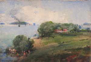Uitzicht op de Potomac door William Henry Holmes