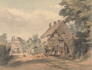 Een straat in een dorp