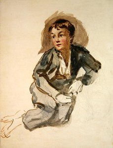 Een straatjongen door William Henry Hunt