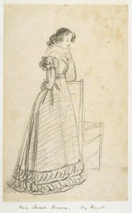 Juffrouw Sarah Bown, later de vrouw van Sir Joseph Paxton door William Henry Hunt