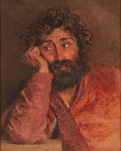Portret van een Man door William Henry Hunt