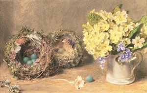 Lentebloemen en Vogelnesten, ca. 1830