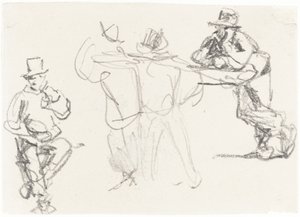 Studies van een mannelijk figuur