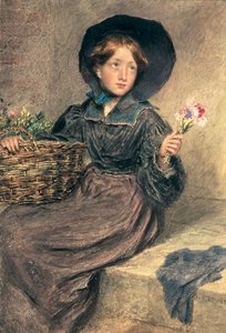 Het bloemenmeisje door William Henry Hunt
