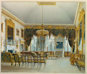 De salon, Devonshire House door William Henry Hunt