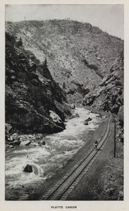 Canyons van Colorado: Platte Canon door William Henry Jackson