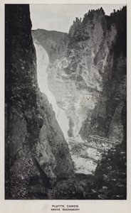 Canyons van Colorado: Platte Canon, Boven Deansbury door William Henry Jackson