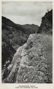 Canyons van Colorado: Uncompahgre Canon, Ouray en Silverton Tolweg door William Henry Jackson
