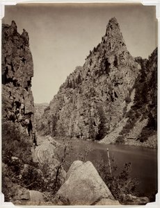 Currecanti Needle, Black Canyon van de Gunnison door William Henry Jackson