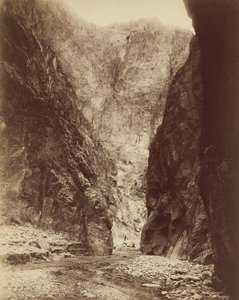 Diamond River Canyon,1885 (foto) door William Henry Jackson