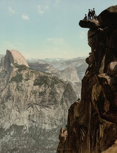Glacier Point en South Dome, Yosemite Valley, Californië, gepubliceerd 1898 (foto) door William Henry Jackson