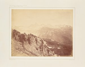 Panoramisch uitzicht op de Téton Range door William Henry Jackson