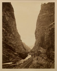 De Royal Gorge, Grand Canyon van de Arkansas door William Henry Jackson