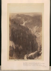 Bovenste watervallen van de Yellowstone