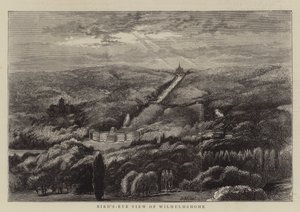 Vogelvlucht van Wilhelmshöhe door William Henry James Boot