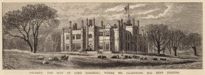 Dalmeny, de zetel van Lord Rosebery, waar Mr. Gladstone verbleef