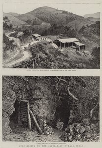Goudmijnbouw in Zuid-Oost Wynaad, India