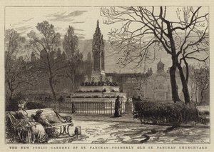 De nieuwe openbare tuinen van St Pancras, voorheen de oude St Pancras