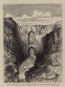 De oude brug van Ronda, hoofdkwartier van de Andalusische federalisten door William Henry James Boot
