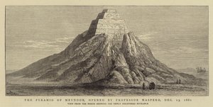 De piramide van Meydoon, geopend door professor Maspero, 13 december 1881 door William Henry James Boot