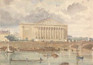 Chambre des Députés et Pont Louis XVI, 30 juli 1828, 6 uur 
