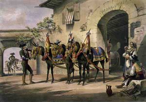 De muilezels van de Plaza de Toros door William Henry Lake Price