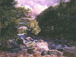 De Rivier Deveron door William Henry Millais