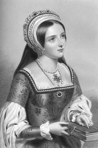 Catherine Parr 1512-1548, de zesde vrouw van koning Hendrik VIII, 1851 door William Henry Mote