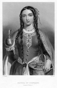 Matilda van Schotland, koningin van Hendrik I, ca. 1850s door William Henry Mote