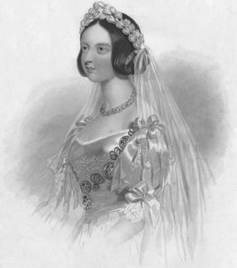De Koningin in haar Bruidsjurk door William Henry Mote